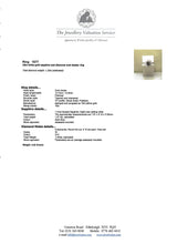 Load image into Gallery viewer, 1677: Vintage; 18ct White Gold French Blue Sapphire Diamonds (1.2ct) Diana Cluster Ring.