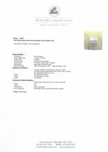 Load image into Gallery viewer, 1697:Vintage: 18ct Gold VS Clarity Natural Diamonds (0.91ct) Flowerhead Ring- very special