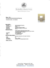 Cargar imagen en el visor de la galería, 1721: Vintage;: 18ct White Gold Diamonds Dress Stacker Ring- 1.21ct of fine, natural diamonds