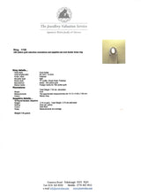 Cargar imagen en el visor de la galería, 1725: Vintage:18ct Gold Large Moonstone (7ct) 18 Blue Sapphires Cocktail Ring