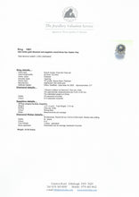 Load image into Gallery viewer, 1801: Vintage: 18ct Gold Blue Sapphires Diamonds Target Ring- a fabulous creation