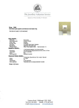 Load image into Gallery viewer, 1880: Vintage: 18ct Gold Blue Sapphire 16 Diamonds Dress Ring- She is exquisite