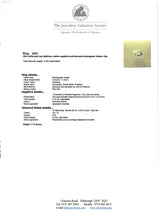 Load image into Gallery viewer, 6448 Vintage: 18ct White Gold Yellow Sapphire {3.15ct) Diamonds Cocktail Ring