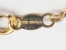 Load image into Gallery viewer, 5551: Vintage: 9ct Gold Blue Topaz Diamonds Chandelier Necklace- elegance personified