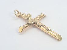 Cargar imagen en el visor de la galería, 5609:Vintage: 9ct Gold Crucifix pendant 2.5cm - lovely condition