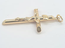 Cargar imagen en el visor de la galería, 5609:Vintage: 9ct Gold Crucifix pendant 2.5cm - lovely condition