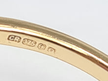 Load image into Gallery viewer, 6027 Vintage; 9ct Gold Large Rich Purple Amethyst Diamonds Cocktail  Ring