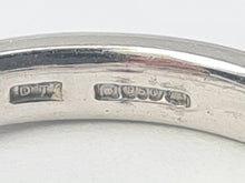 Load image into Gallery viewer, 6034  Vintage: Platinum Pink Ruby 8 Brilliant Cut Diamonds band- crisp, clean, eye candy
