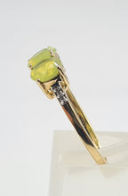 Load image into Gallery viewer, 6041 Vintage & Rare: Gold Yellow Tourmalines Diamonds Dress Ring