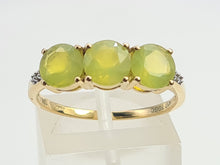 Load image into Gallery viewer, 6041 Vintage & Rare: Gold Yellow Tourmalines Diamonds Dress Ring