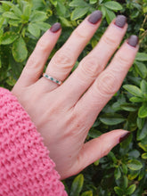 Load image into Gallery viewer, 6042 Vintage: 18ct Gold Emeralds Brilliant cut Diamonds Stacker/Eternity Ring