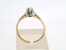 Load image into Gallery viewer, 6207 Antique: 18ct Gold Platinum Set Old European cut Diamond Solitary (0.32ct)