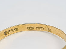 Load image into Gallery viewer, 2198: Vintage: 18ct Gold 5 White Opals Dress/Stacker Ring- Petite, vibrant colour play