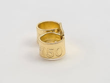 Load image into Gallery viewer, 6167: Vintage: 18ct Gold Australian Blue Sapphire Diamonds Stud Earrings- Superb quality