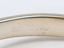 Cargar imagen en el visor de la galería, 6059 Vintage- 9ct White Gold 7 Yellow Diamonds Ring- Natural & rare