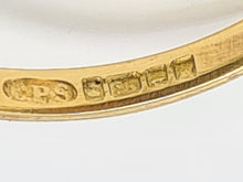 Load image into Gallery viewer, 6066 Vintage: 18ct Gold 6 Emeralds 7 Brilliant Cut Diamonds Cluster Ring