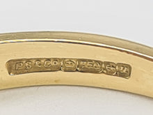 Load image into Gallery viewer, 6080 Vintage 18ct Emeralds Brilliant round cut Diamonds Eternity Rind