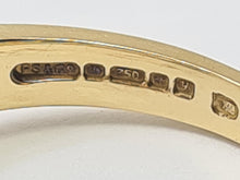 Load image into Gallery viewer, 6150 Vintage: 18ct Gold French Blue Sapphire 18 Diamonds Dress Ring- fine example