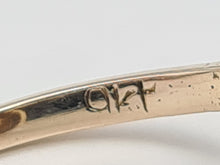 Load image into Gallery viewer, 6148 Vintage: Abstract 9ct Gold Purple Amethyst Cocktail Ring