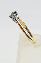 Load image into Gallery viewer, 7494: Antique Art Deco: 18ct Gold Platinum Blue Sapphire Diamonds Ring- Splendid
