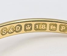 Cargar imagen en el visor de la galería, 7501 Vintage: (1964) 18ct Gold Blue Sapphire Twin Diamonds Illusion Set Cocktail Ring- 60 years old