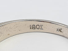 Load image into Gallery viewer, 6087- Vintage: Exceptional 18ct White Gold Diamonds (0.75ct) Sapphires Half Eternity Ring - superb