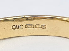 Load image into Gallery viewer, 6164 Vintage: 9ct Gold 5 Swiss Blue Topaz 18 Diamonds Cocktail Ring- lovely combination, crisp eye candy