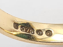 Load image into Gallery viewer, 6210: Vintage: 9ct Gold Green Marquise Malachite Ring- From 1969