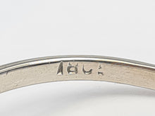 Load image into Gallery viewer, 6089:Vintage Exceptional; 18ct White Gold French Blue Sapphires 7 Diamonds Flower Head Ring