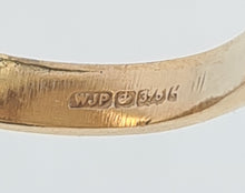 Load image into Gallery viewer, 6122: Vintage Rare: 9ct Gold Photo Locket/Mourning Signet Ring- lovely condition