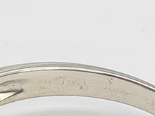 Load image into Gallery viewer, 6123: Vintage 18ct White Gold French Bue Sapphires Diamonds Stacker/Dress Ring