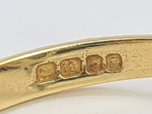 Load image into Gallery viewer, 6176 Vintage: 18ct Gold Rich Purple Amethyst Full Cut Diamond Harlequin  Ring