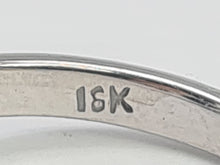 Load image into Gallery viewer, 2907: Vintage Rare 18ct White Gold Cabochon Cut Blue Star Sapphire Diamond Accents- crisp, clean, eye candy