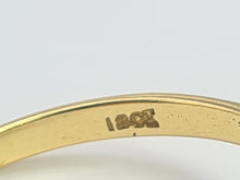 Load image into Gallery viewer, 6185 Vintage: 18ct Gold 6 Emeralds 7 Diamonds Flower Head Ring-