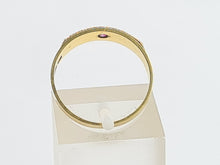 Load image into Gallery viewer, 6224 Antique: 15ct Gold Rubies Diamonds "Gypsy" Ring- From 1919