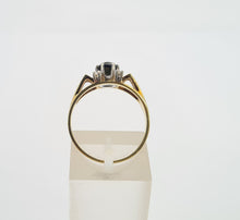 Load image into Gallery viewer, 6222 Vintage 14ct Gold Art Deco Style Tourmaline Diamonds Cocktail Ring