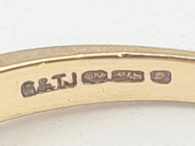 Load image into Gallery viewer, 6113 Vintage: 9ct Gold Emeralds Trilogy Diamonds Dress Ring