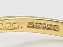 Load image into Gallery viewer, 6233 Vintage: 18ct Gold Rubies, Sapphires, Emeralds Diamond "Snowflake" Ring-From 1984