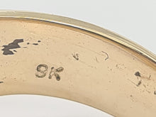 Load image into Gallery viewer, 6109 Vintage: Statement 9ct Gold Diamonds Three Heads Snake Ring
