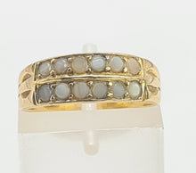 Load image into Gallery viewer, 6227 Victorian: 18ct Gold Tiered Seed Pearls Dress Ring- Date Mark 1883