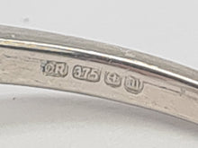 Load image into Gallery viewer, 6133: Vintage; 9ct Gold Large Mercury Topaz 10 Diamonds Cocktail Ring