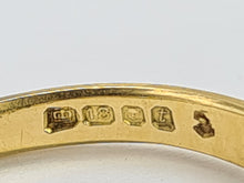 Load image into Gallery viewer, 6288 Vintage; 18ct Gold French Blue Sapphires Diamonds Dress Ring- From 1974