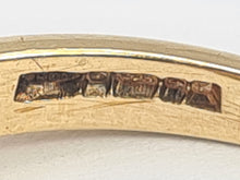 Load image into Gallery viewer, 6286 9ct Gold Sapphire Diamond (0.18ct)"Duo Toi et Moi" Ring- From 1993