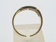 Cargar imagen en el visor de la galería, 0260: Vintage: 18ct Gold Cornflower Blue Sapphires Diamonds Wishbone/Stacker Ring