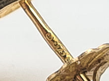 Load image into Gallery viewer, 0468: Vintage: 9ct Gold Heart-Cut Red Garnets Earrings- exquisite