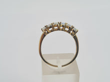 Cargar imagen en el visor de la galería, 0459: Vintage: 9ct Gold Mercury Topaz Diamonds Dress Ring- amazing array of colours