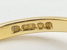 Load image into Gallery viewer, 6297 Vintage: 18ct Gold Rubies Diamonds Geometric Set Cocktail Ring- From 1977