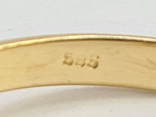 Load image into Gallery viewer, 6292 Vintage: 14ct 15 Rich Red  Red Garnets Geometric Set  Signet Ring