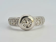 Cargar imagen en el visor de la galería, 0451: Vintage: 14ct Gold Art Deco Style Diamonds Ring- striking, sparkling, symmetry in