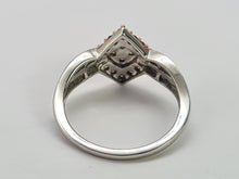 Load image into Gallery viewer, 6316: Vintage: 9ct Mixed Gold Champagne & White Diamonds Ring- 38 natural, sparkling diamonds